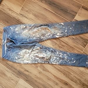 Womens size 6 painted jeans